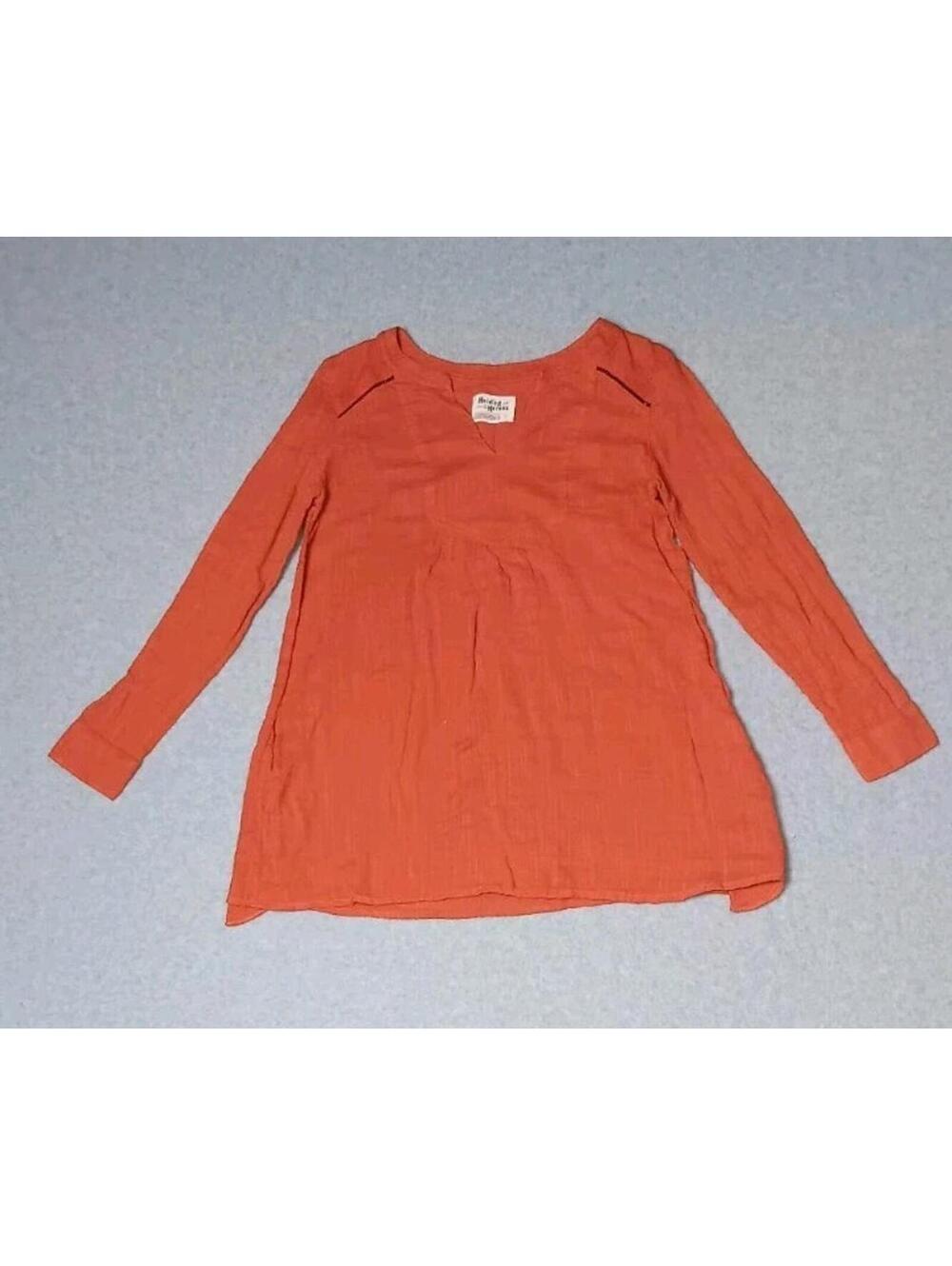 Anthropologie Holding Horses Long Sleeve Tunic Blouse Rop Womens Size 0P...